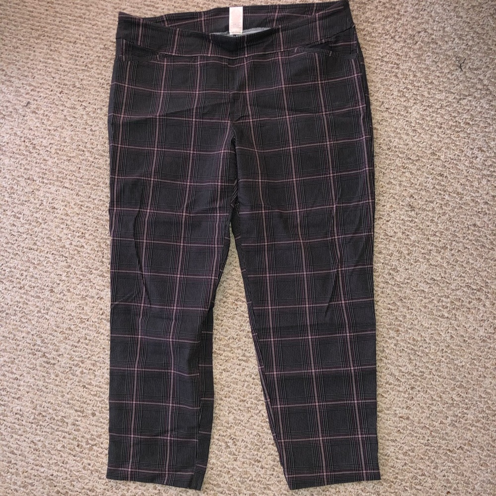 Terra & Sky pants.  Size 16-18.  Plaid pants.